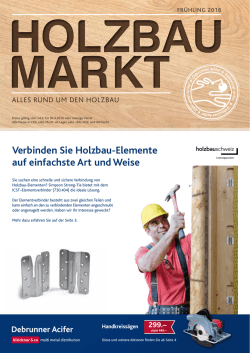 Holzbaumarkt Fr&uuml;hling 2016