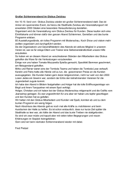 Gro&szlig;er Schlemmerabend im Globus Zwickau Am 10.10. fand vom