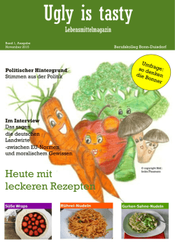 Heute mit leckeren Rezepten - Berufskolleg Bonn