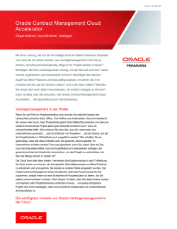 Oracle Contract Management Cloud Accelerator