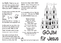 Gojim f&uuml;r Jesus