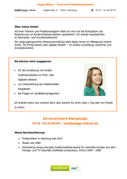 Ein Anruf/eine E-Mail gen&uuml;gt: 0176 -10 34 04 94
