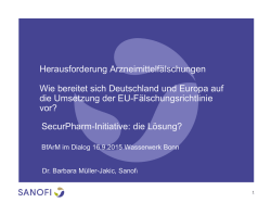 Herausforderung Arzneimittelf&auml;lschungen Wie bereitet sich