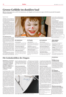 Grosse Gef&uuml;hle im dunklen Saal