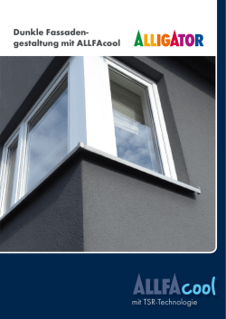 Dunkle Fassaden- gestaltung mit ALLFAcool