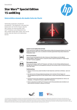 PC Consumer EMEA Notebook features