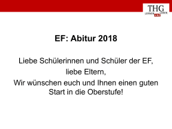EF: Abitur 2018
