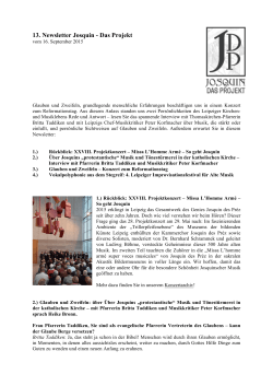 13. Newsletter-Josquin-Projekt_September2015 - Dreh