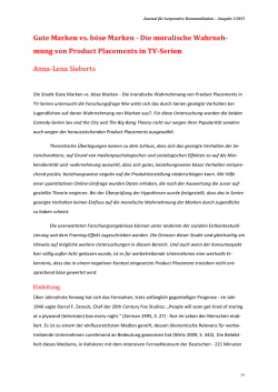 Gute Marken vs. b&ouml;se Marken - Journal f&uuml;r korporative Kommunikation
