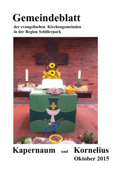 im Oktober 2015 - Kornelius Gemeinde