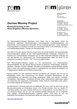 German Mummy Project Mannheim