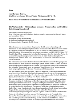 Die Waffen nieder - Milit&auml;ranlagen abbauen - (DFG