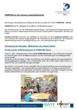 KOMPASS an der Herzog-Ludwig-Realschule Umsetzung der