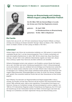 Herzog von Braunschweig und L&uuml;neburg, Wilhelm August Ludwig