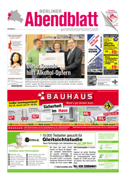 DieseSpende hilftAlkohol-Opfern