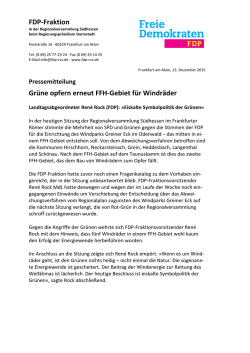Gr&uuml;ne (und SPD) opfern erneut FFH