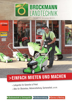 einfach mieten und machen