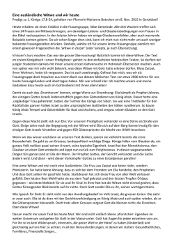 Eine ausl&auml;ndische Witwe und wir heute