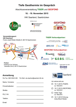 Tiefe Geothermie im Gespräch
