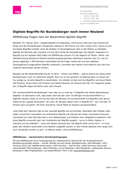 Digitale Begriffe f&uuml;r Bundesb&uuml;rger noch immer Neuland