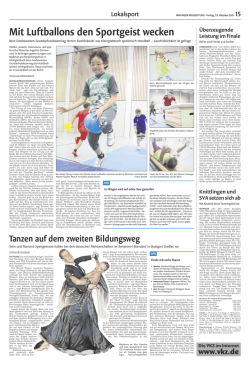 Mit Luftballons den Sportgeist wecken