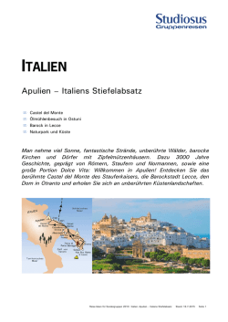 italien - Studiosus