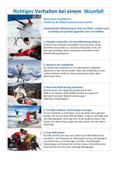Verhalten bei einem Skiunfall as PDF herunterladen