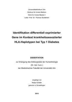 Identifikation differentiell exprimierter Gene im Kontext