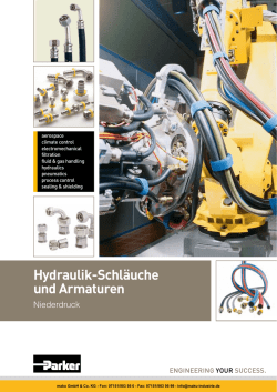 Katalog Parker Hydraulik-Schl&auml;uche, Armaturen und Zubeh&ouml;r