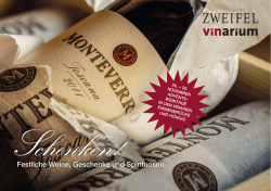Festliche Weine, Geschenke und Spirituosen