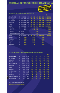 FAHRPLAN EXTRAZÜGE UND EXTRABUSSE NÄCHTE 14./15