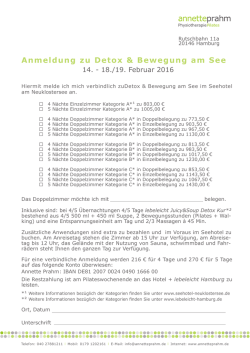 des PDF-Formulars zur Anmeldung zu Detox