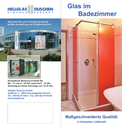 Glas im Badezimmer