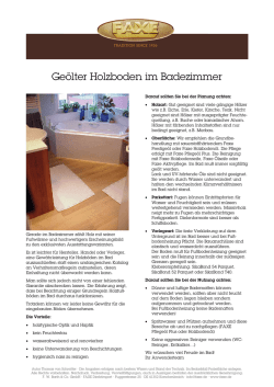 Holzboden im Badezimmer
