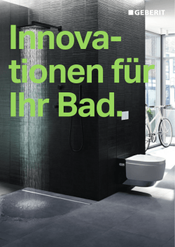 Innovationen f&uuml;r Ihr Bad