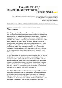 Glockengebet - Kirche im WDR