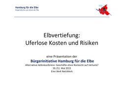 Hamburg f&uuml;r die Elbe - Eine Welt Netzwerk Hamburg eV