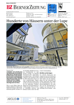 Hunderte von H&auml;usern unter der Lupe
