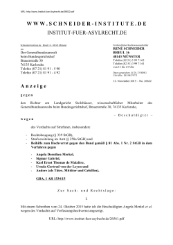 Neue Anzeige - GBA, 1 AR 1534/15 - Institut-fuer