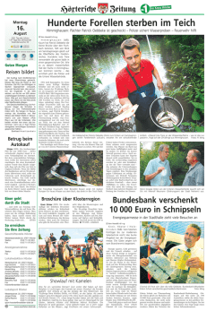 Hunderte Forellen sterben im Teich