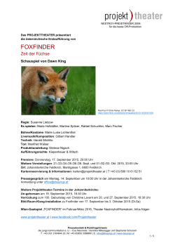 foxfinder - projekt)theater Vorarlberg