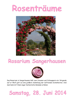 Das Rosarium in Sangerhausen lädt zum Staunen und Schnuppern