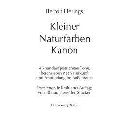 Informationen (PDF Kurzinfo &bdquo;Kleiner Naturfarben