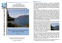 Juli+August 15 - Baptisten Salzgitter