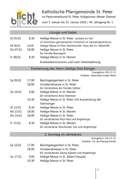 gottesdienste und - St. Peter, Hofgeismar