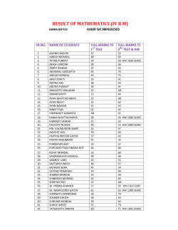 result of mathematics (iv bm)