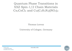 Quantum Phase Transitions in XXZ Spin-1/2 Chain Materials