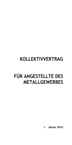 kollektivvertrag für angestellte des metallgewerbes