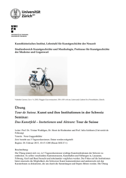 TdS_FS15  - Kunsthistorisches Institut