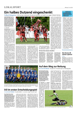 Ein halbes Dutzend eingeschenkt - Sportverein